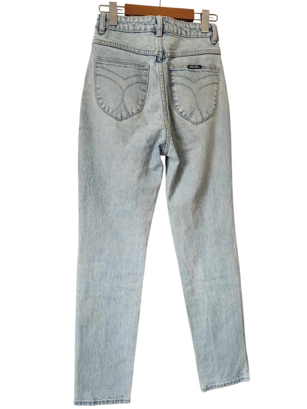 Rolla's Dusters High Rise Slim Jeans G'Day Mate Light Wash Size 25 Mom Jean EUC - Picture 3 of 9